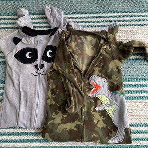 5T boys feet pajamas